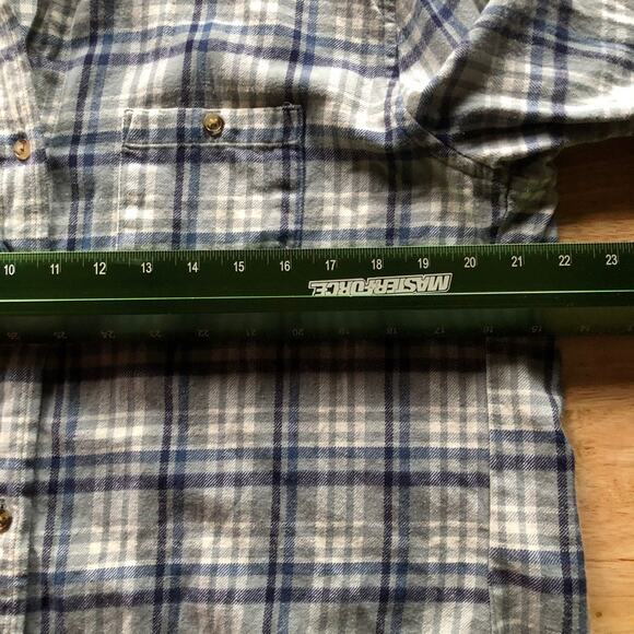 Pact Top Plaid Organic Cotton Button Up Flannel Sz S Pockets Soft Cozy - Picture 5 of 8
